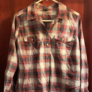 Eddie Bauer plaid button up too